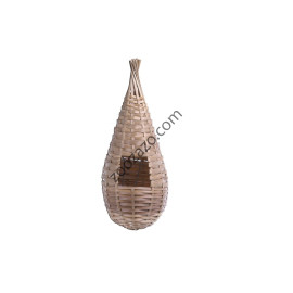 Плетено гнездо за екзотични птици, 11 х 25 см. - Exotics Nest Pear Shape Rattan